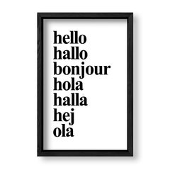 Imagen de Cuadro Idiomas del Hello
