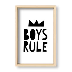 Cuadro Boys rule in black - El Nido - Tienda de Objetos