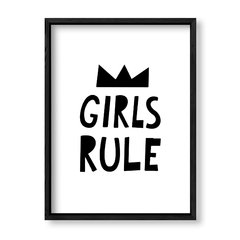 Imagen de Cuadro Girls rule in black