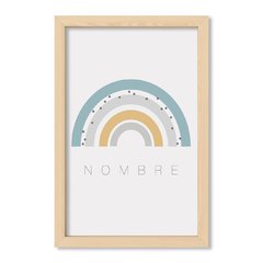 Cuadro Nombre con arcoiris