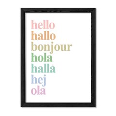 Cuadro Idiomas del Hello pasteles en internet
