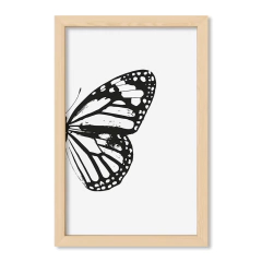 Cuadro Mariposa in Black