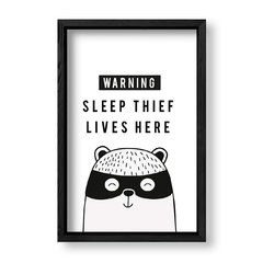Imagen de Cuadro Sleep Thief Lives Here