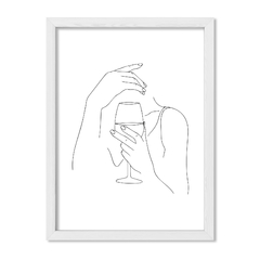 Cuadro Vino en lineas - comprar online