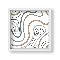 Cuadro Mundo de lineas color - tienda online