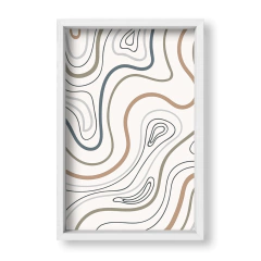 Cuadro Mundo de lineas color - tienda online