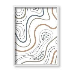 Cuadro Mundo de lineas color - tienda online