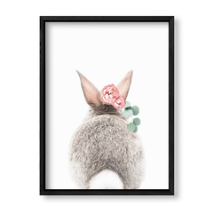 Imagen de Conejo con flores atras