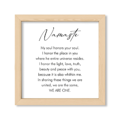 Namaste We are One