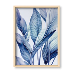 Blue Botanical Art 1 - El Nido - Tienda de Objetos