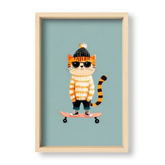 Aventuras de Animales Gato Skater
