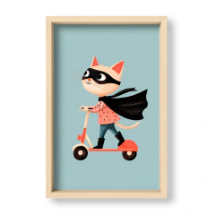 Aventuras de Animales Supergata en Scooter