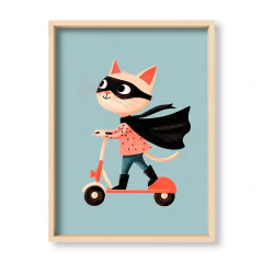 Aventuras de Animales Supergata en Scooter