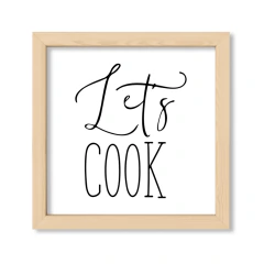 Cuadro Lets Cook kithchen