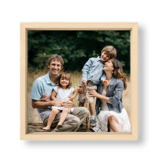 Cuadro 20x20 Box Madera Natural - tienda online