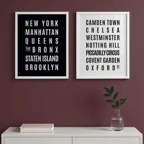 Set 2 Cuadros - Urban Contrast - comprar online