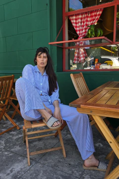 Pantalón Pilcomayo Azul - Caro Madero