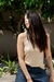 Musculosa Vesubio Beige - Caro Madero