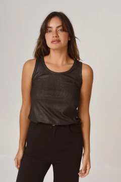 Musculosa Vesubio Negra - comprar online