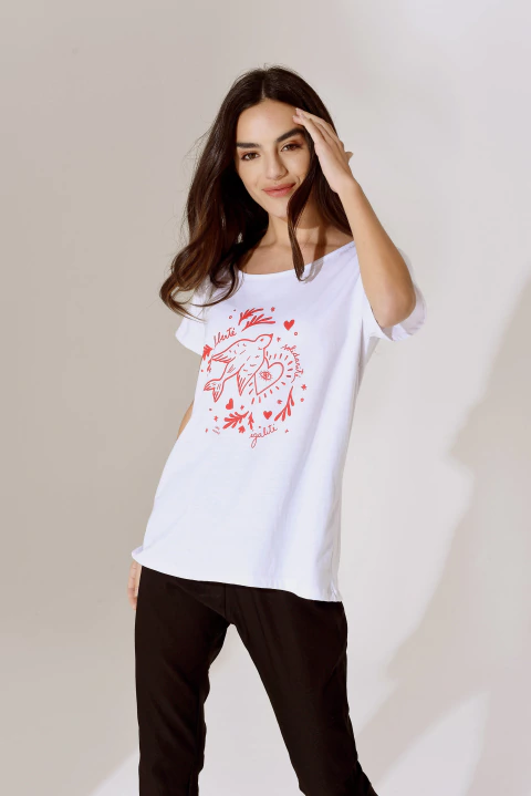 Remera Ete Estampa Roja