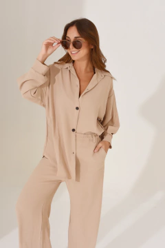 Camisa Sintra Beige - Caro Madero
