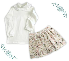 POLLERA OVEJA FLORES - Florentine - Tienda Online