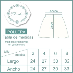 POLLERA ACORDEON CANELA - Florentine - Tienda Online
