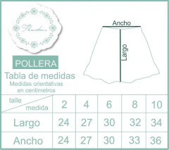 POLLERA KASBAH AZUL - Florentine - Tienda Online