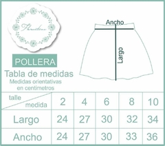 POLLERA GALLINA AZUL - tienda online