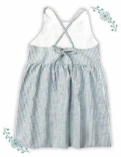 VESTIDO COOPERS RAYAS AZUL - comprar online