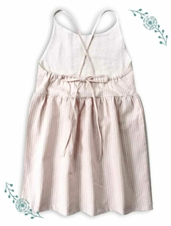 VESTIDO COOPERS RAYAS ROSA - comprar online