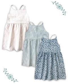 VESTIDO COOPERS RAYAS AZUL en internet