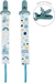 Kit Prendedor de Chupeta Estrelas Azul Buba - comprar online