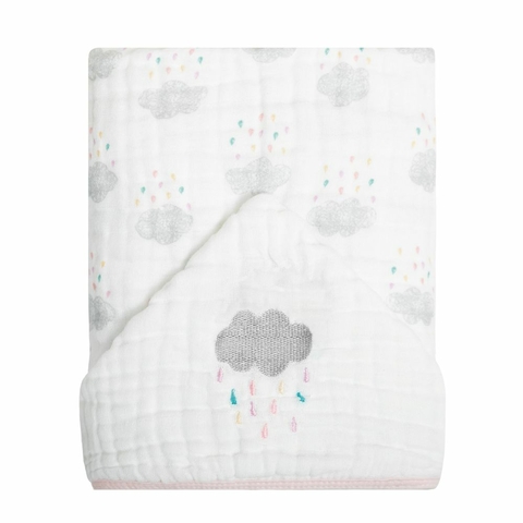 Toalha De Banho Papi Soft Com Capuz Bordado 90Cm X 75Cm Chuvinha Colorida Papi