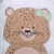 Toalha De Banho Soft Papi Friends C/ Capuz Bordado 90Cm X 75Cm Oncinha Bia Papi