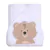 Toalha De Banho Soft Papi Friends C/ Capuz Bordado 90Cm X 75Cm Urso Ted Papi