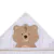 Toalha De Banho Soft Papi Friends C/ Capuz Bordado 90Cm X 75Cm Urso Ted Papi - loja online