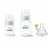 Kit Mamadeiras Anti-Cólica Transparente 125 e 260ml + Bico Extra 6M+ Philips Avent