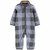Macacão Fleece Xadrez Azul Carter's