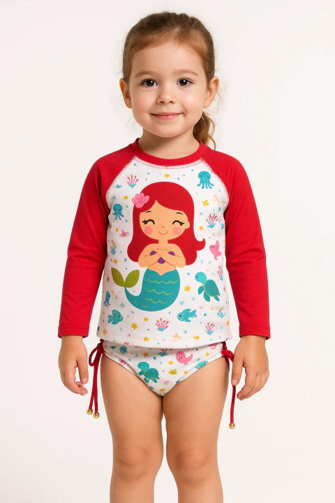 Conjunto Blusa De Proteção E Calcinha Sereias Rio Ondas - comprar online