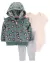 Conjunto 3 Peças Casaco Fleece Verde Carter's