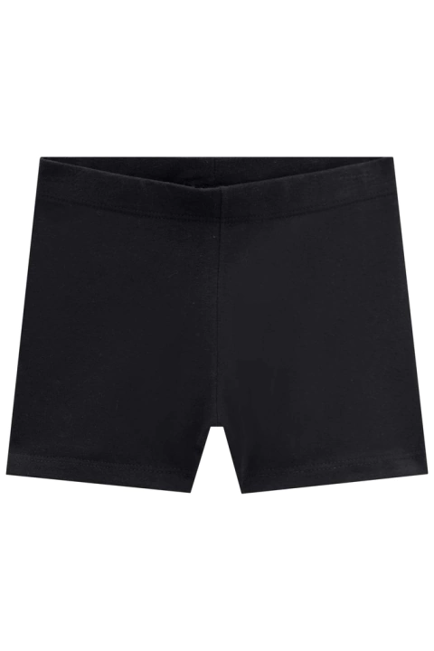 Short Em Algodão Preto Kukiê