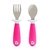 Kit Talheres De Inox Colher E Garfo Infantil Raise Rosa Munchkin