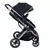 Carrinho Zoe Preto Cobre + Babê Conforto Grid - Helô Imports