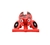 Triciclo Infantil Dobrável Vermelho Com Assento Ergonômico Guidão Antiderrapante Clingo - Helô Imports