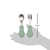 Kit Talher Inox Cabo em Silicone Verde Buba na internet