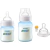Kit Mamadeiras Anti-Cólica Azul 125 e 260ml + Bico Extra 6M+ Philips Avent