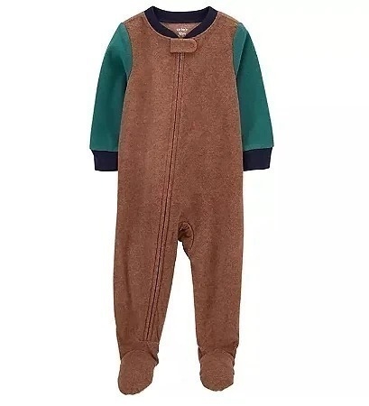 Macacão Fleece Marrom Carter's