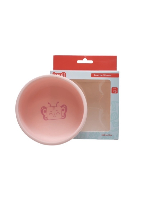 Prato Bowl em Silicone com Ventosa Borboleta Pipa Kouii