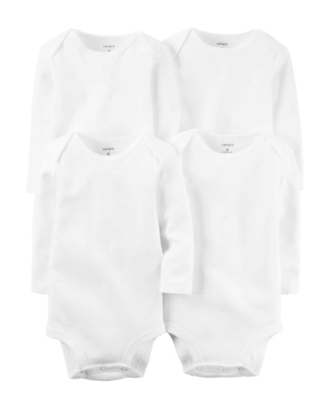 Kit de Bodies 4 Peças Brancos Little Star